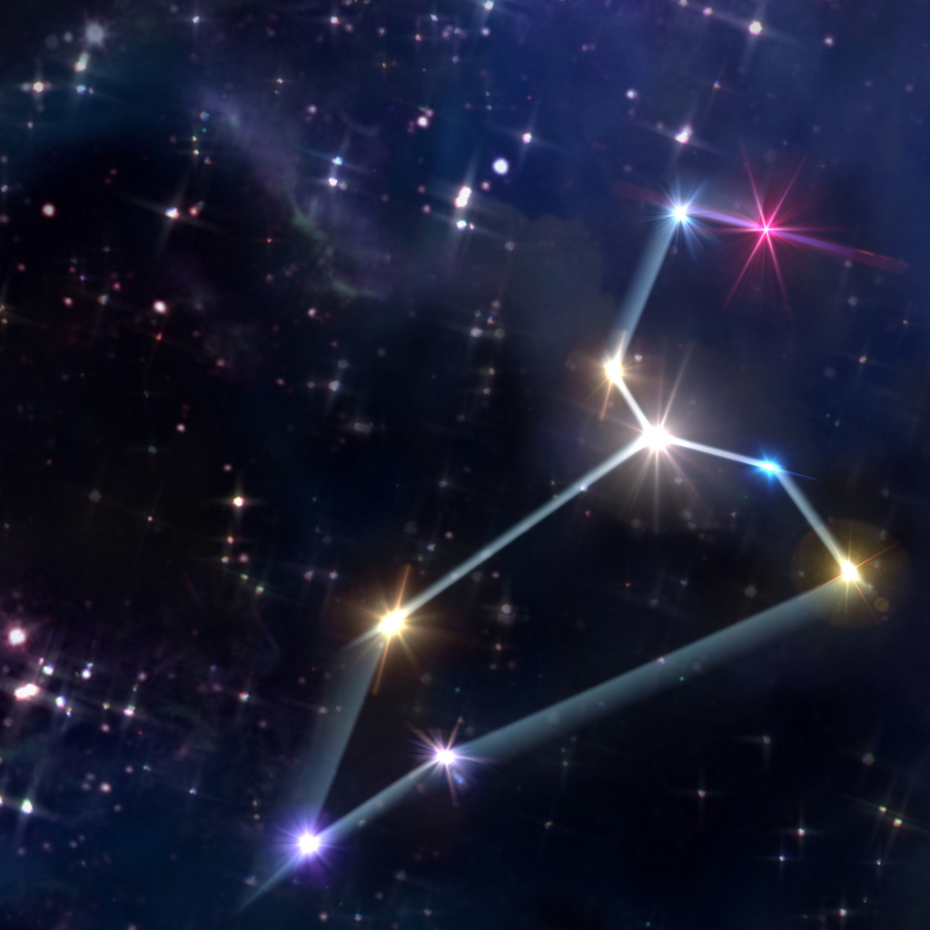 Rendering of the constellation Leo