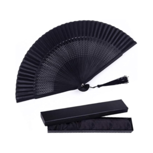 Folding silk fan