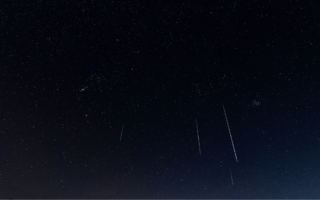 image of the Geminids meteor shower