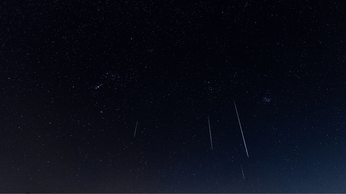 image of the Geminids meteor shower